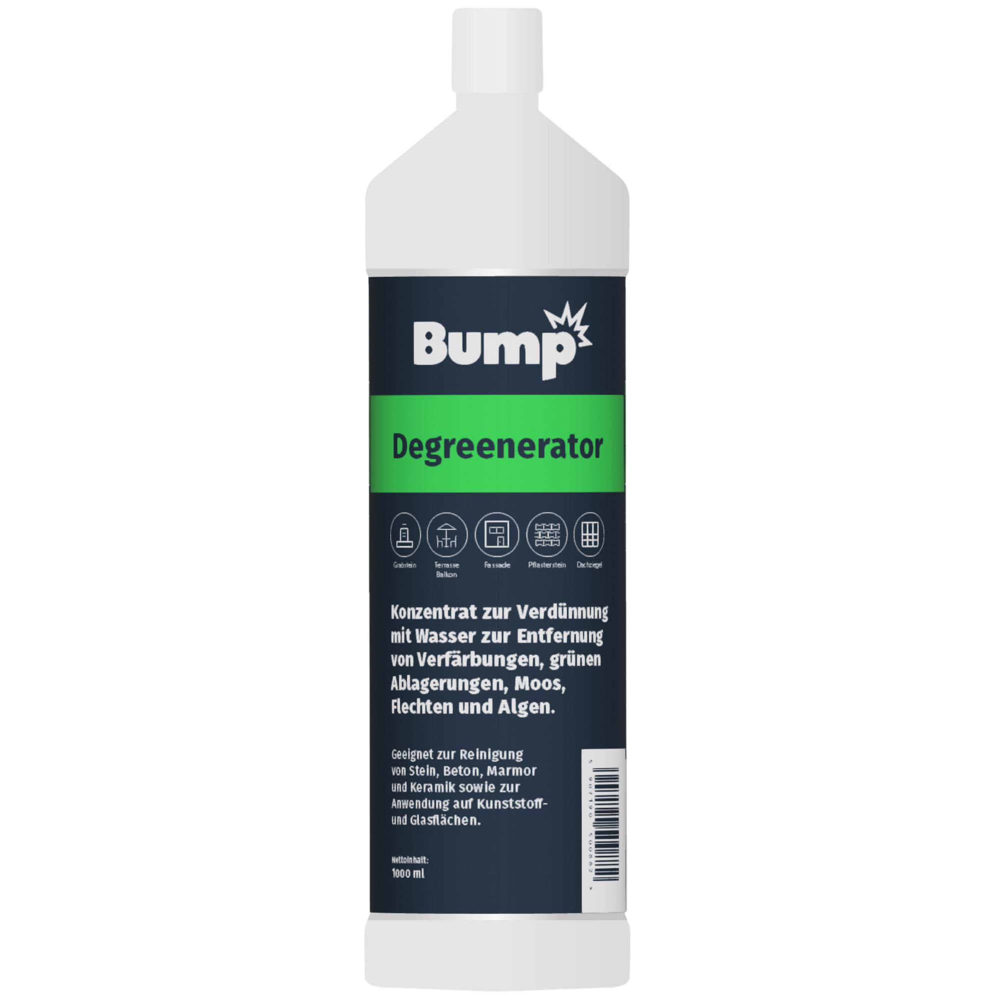 BUMP DEGREENERATOR Środek Płyn do usuwania mchu glonów zielonego nalotu 1L