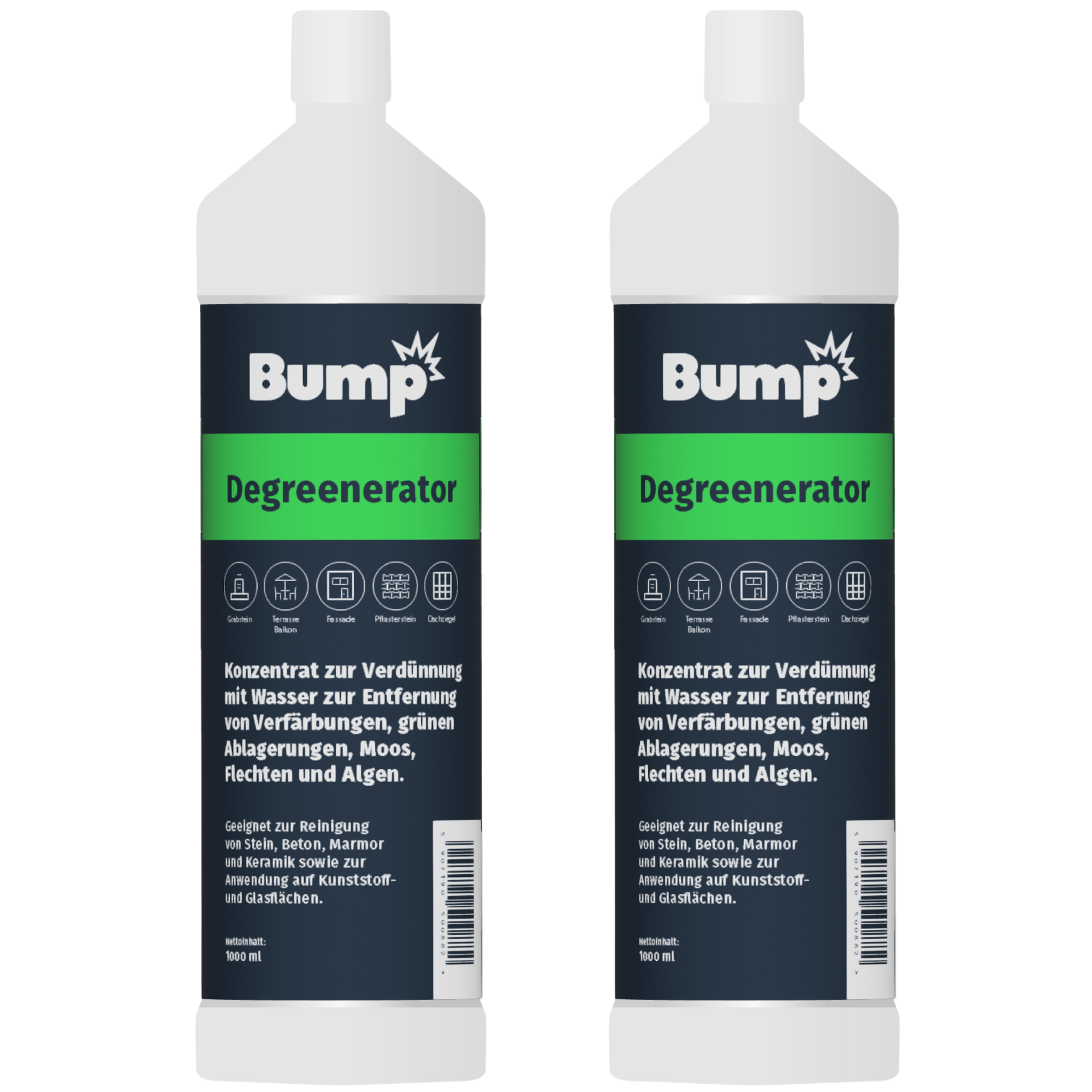 BUMP DEGREENERATOR do mchu glonów na zielony nalot kostki dachu elewacji 2L