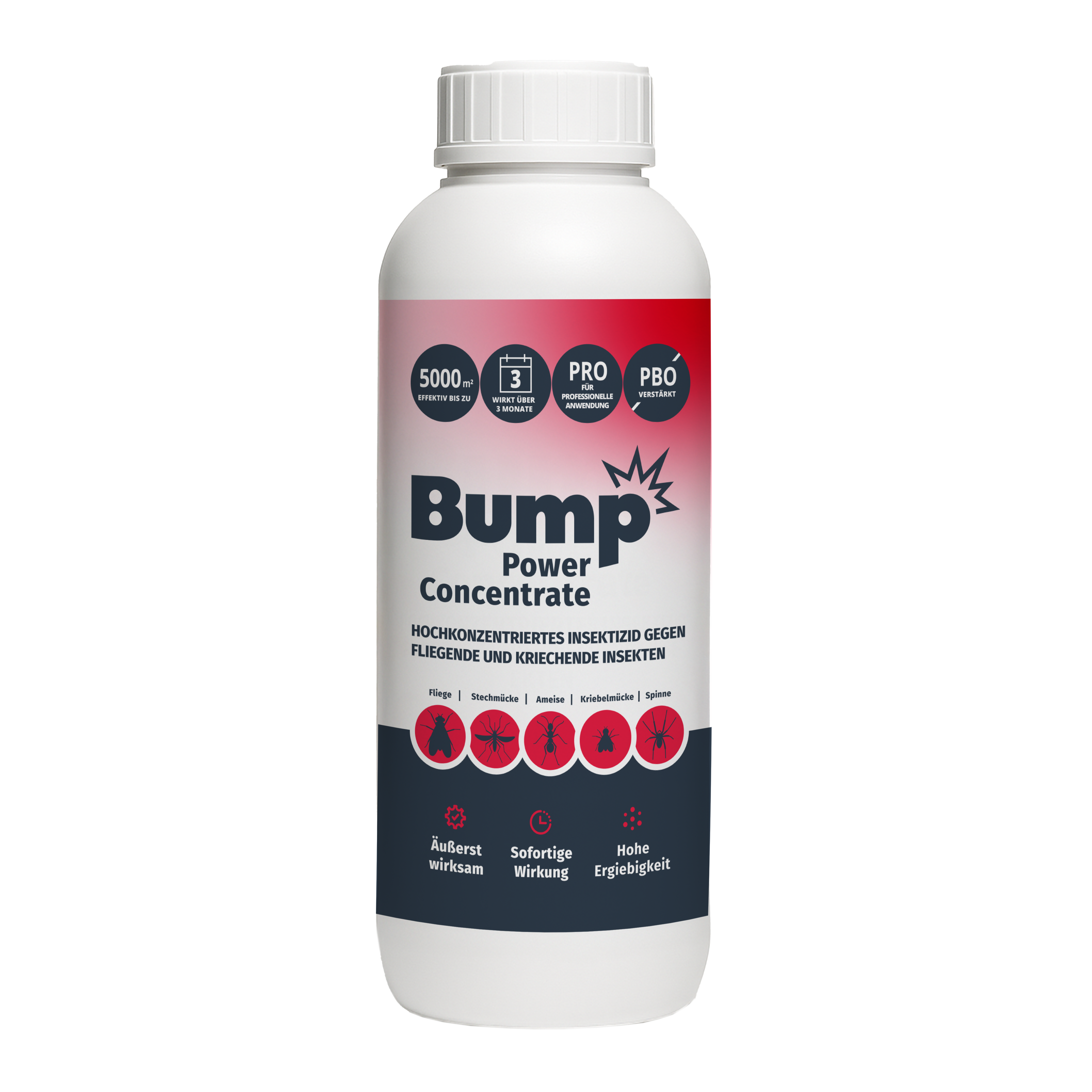 BUMP POWER CONCENTRATE Oprysk na komary i kleszcze muchy mrówki pająki 1L