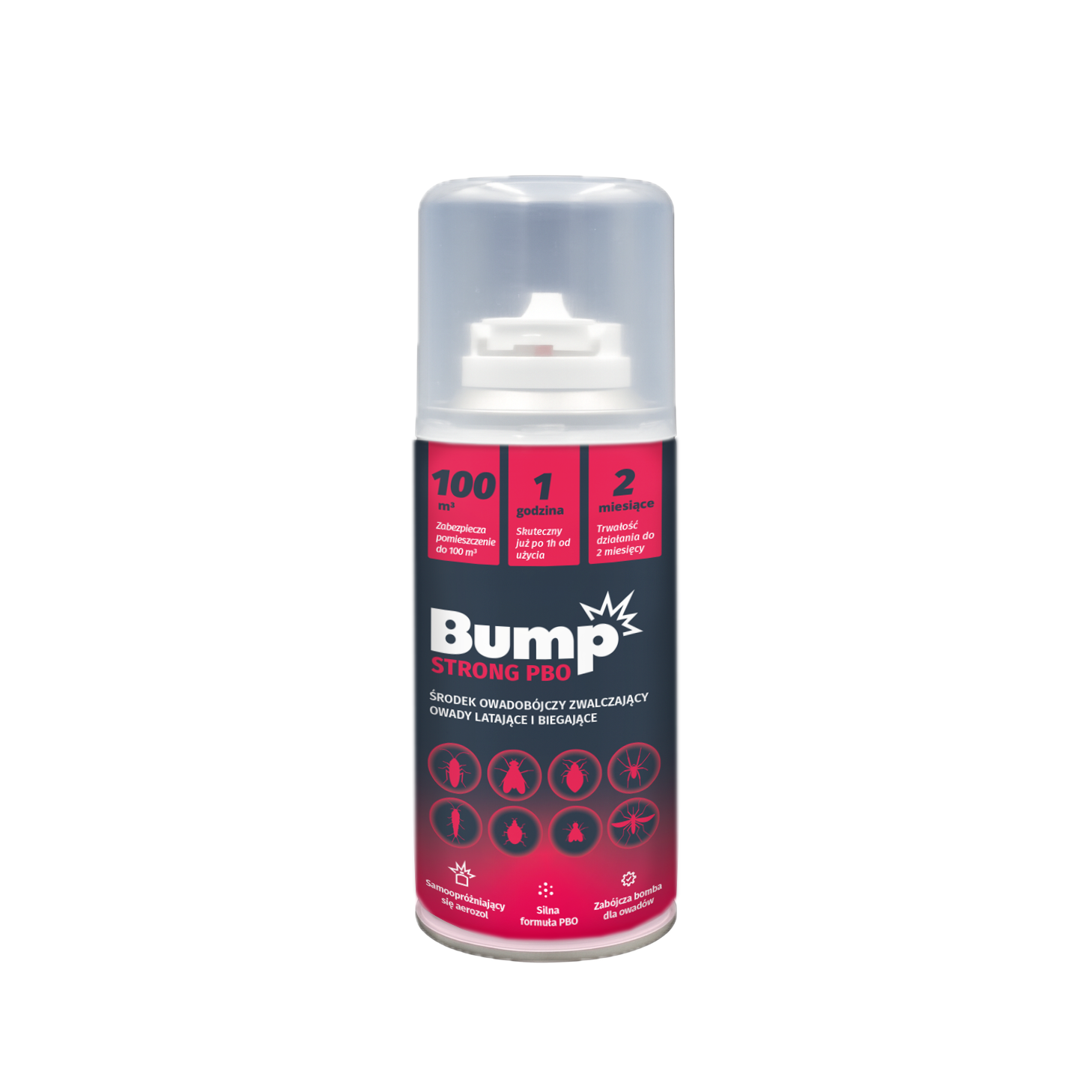 BUMP FOGGER PBO Bomba dymna na pluskwy mole pchły karaluchy owady 150ml